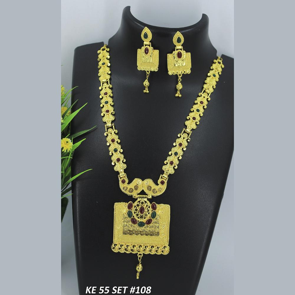 Mahavir Forming Gold Necklace Set - 36- KE- 55