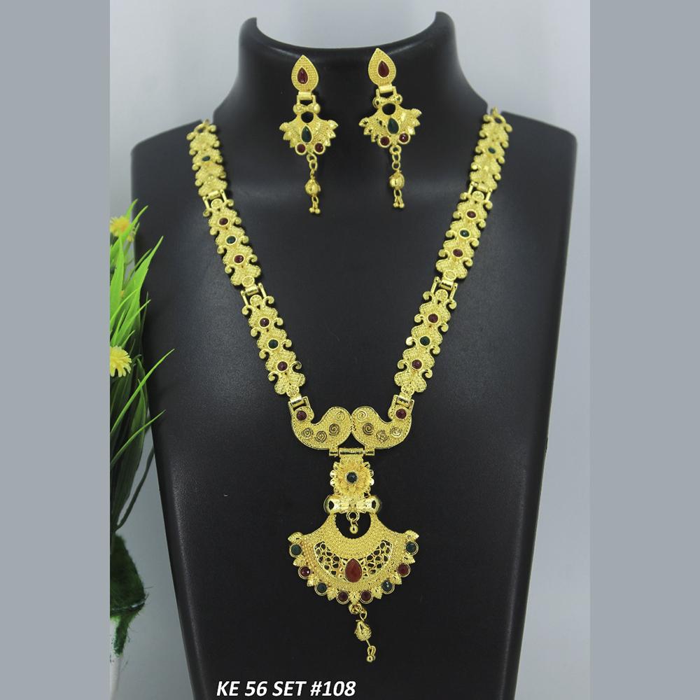 Mahavir Forming Gold Necklace Set - 36- KE- 56