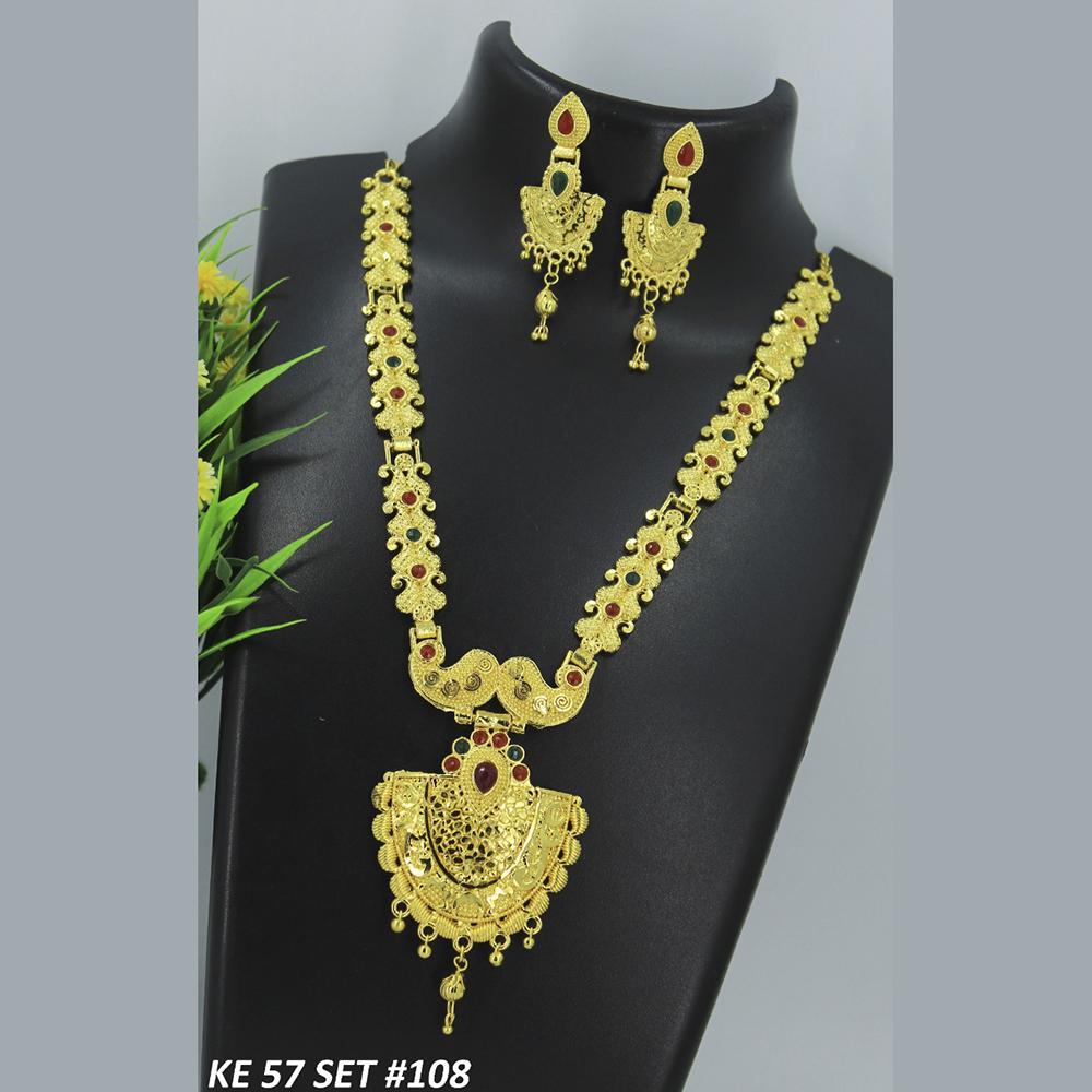 Mahavir Forming Gold Necklace Set - 36- KE- 57