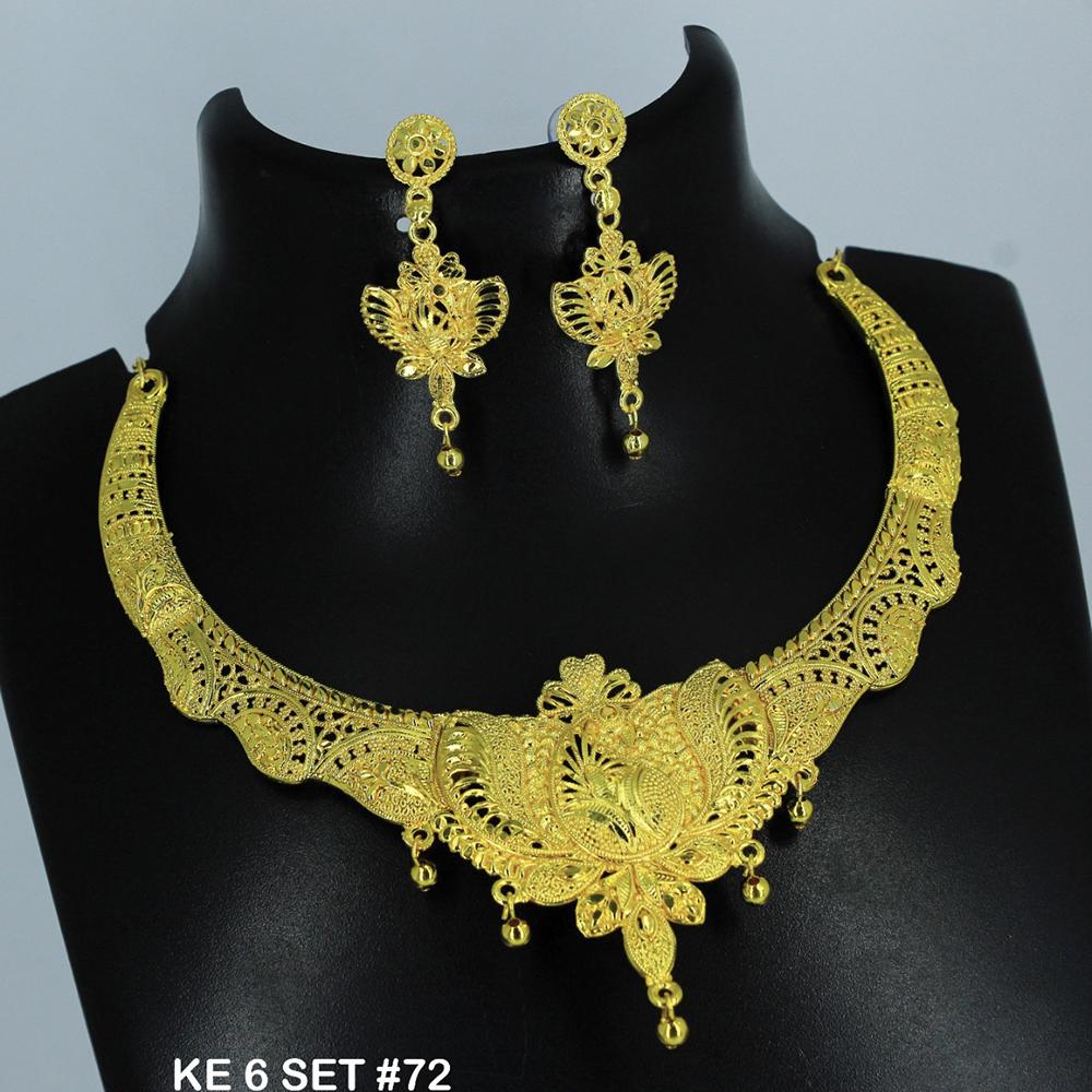 Mahavir Forming Gold Necklace Set - 36- KE- 6