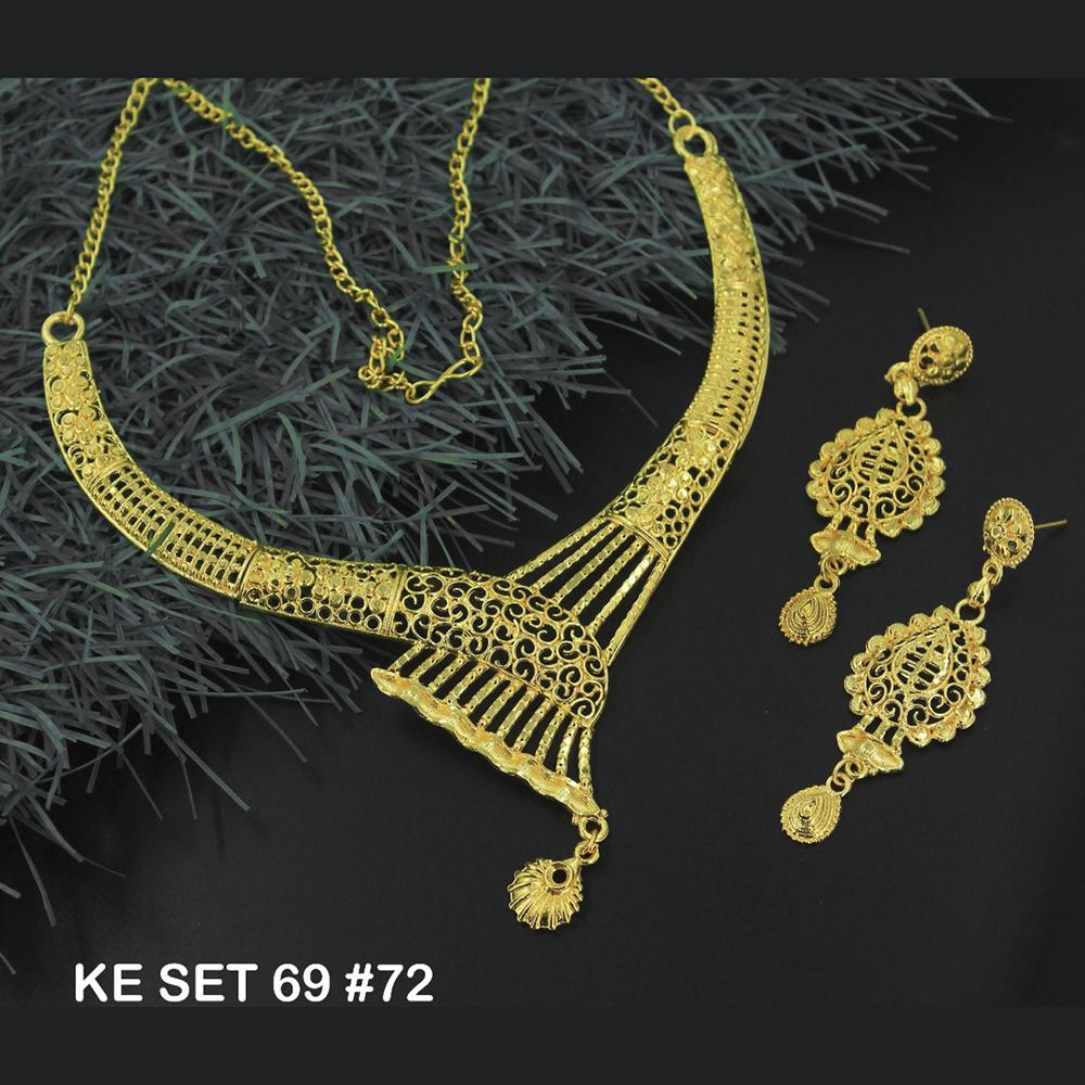 Mahavir Forming Gold Necklace Set - 36- KE- 69