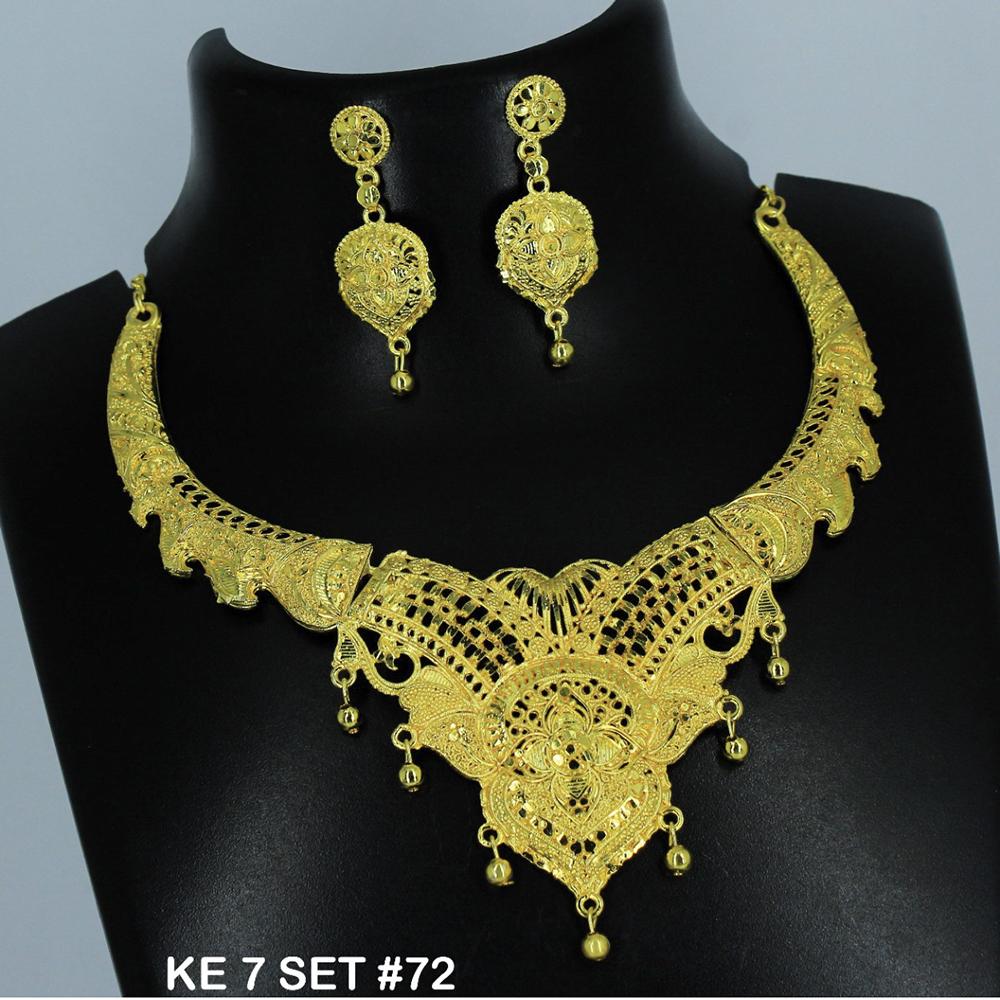 Mahavir Forming Gold Necklace Set - 36- KE- 7