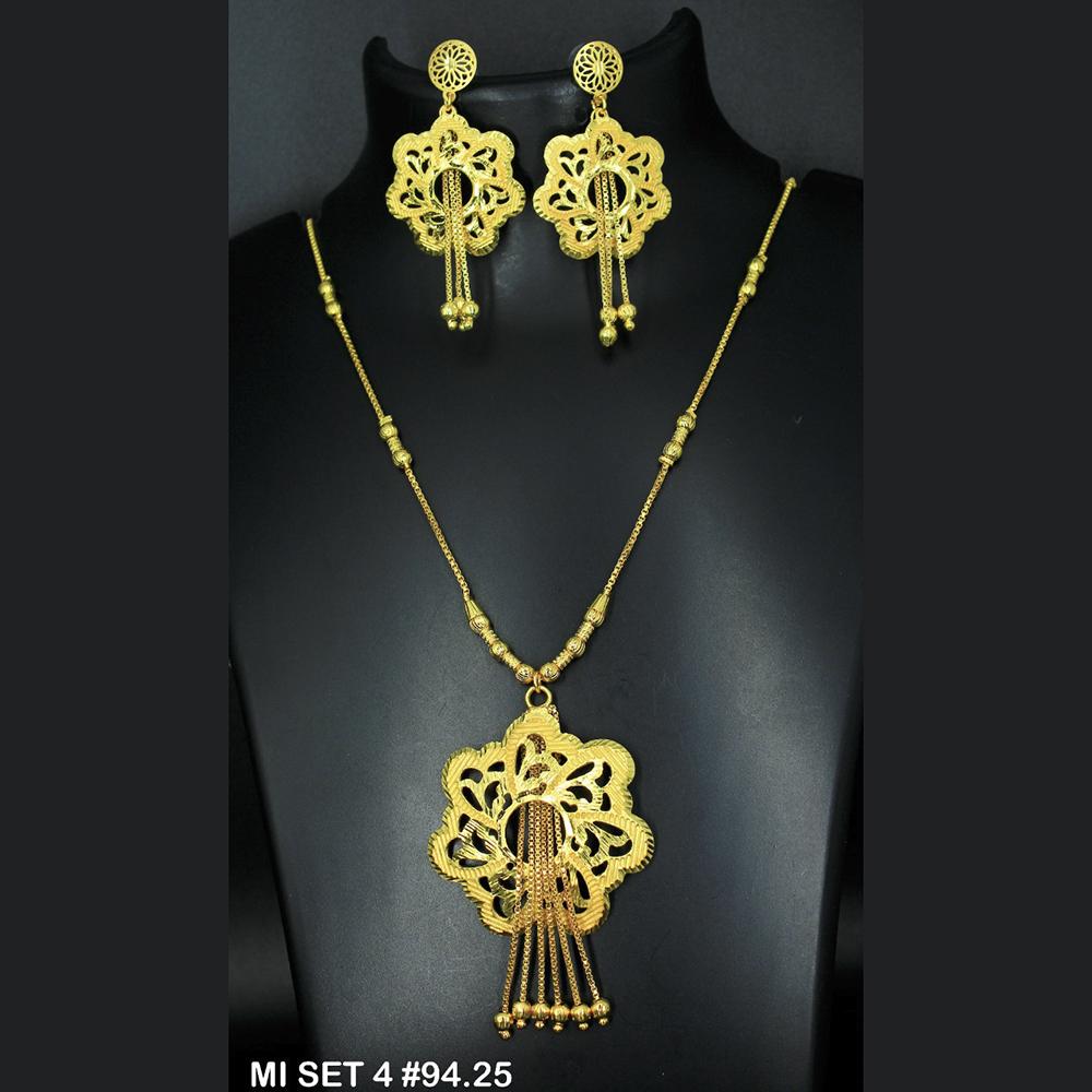 Mahavir Forming Gold Necklace Set - 36- MI- 4