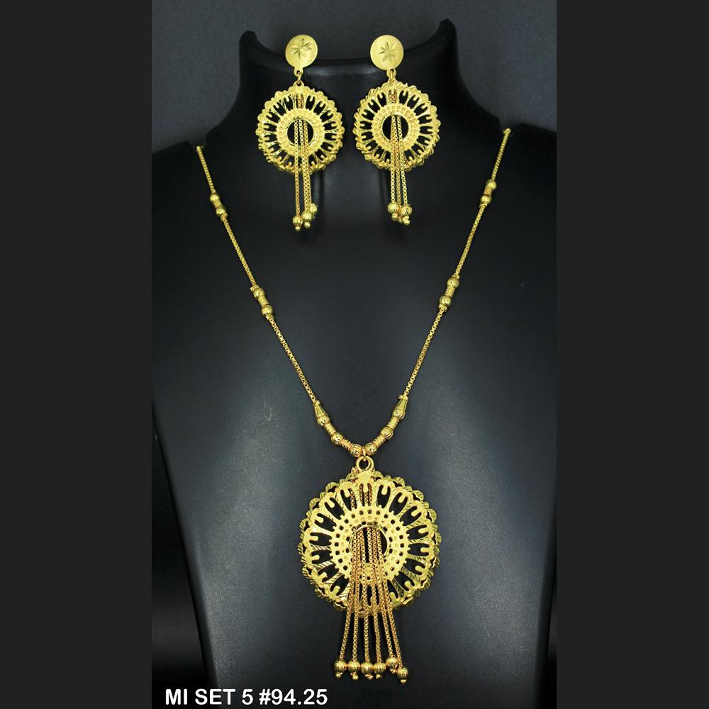 Mahavir Forming Gold Necklace Set - 36- MI- 5