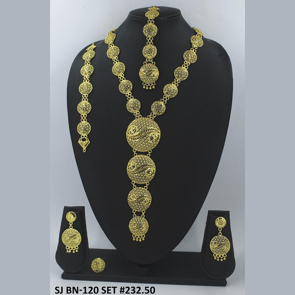 Mahavir Forming Gold Necklace Set - 36- SJ- BN-120