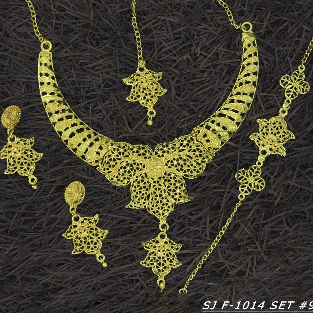 Mahavir Forming Gold Necklace Set - 36- SJ- F-1014