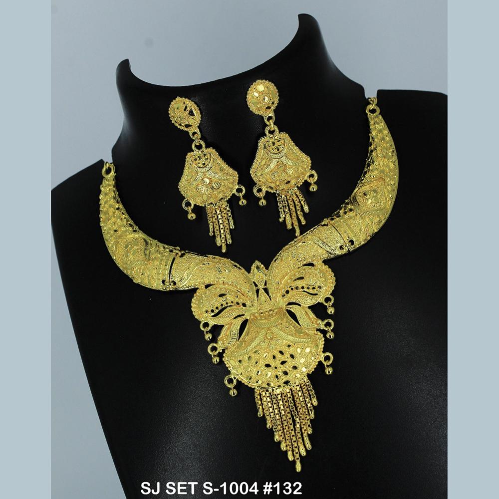 Mahavir Forming Gold Necklace Set   - 36- SJ- S-1004