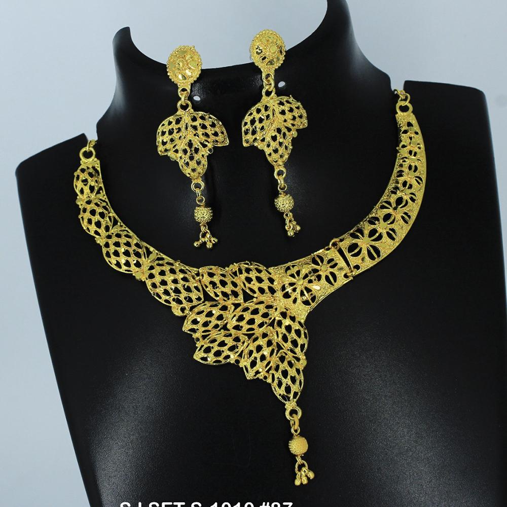 Mahavir Forming Gold Necklace Set - 36- SJ- S-1010