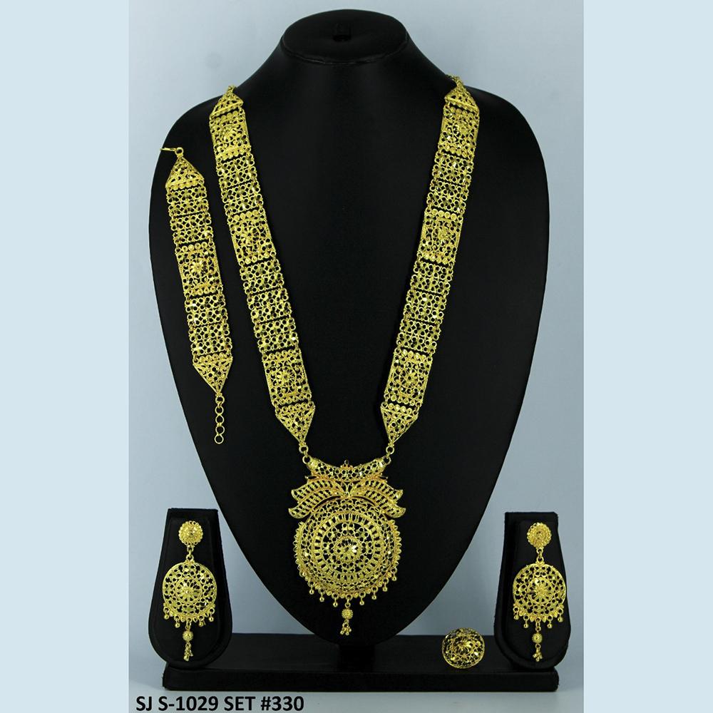 Mahavir Forming Gold Necklace Set - 36- SJ- S-1029