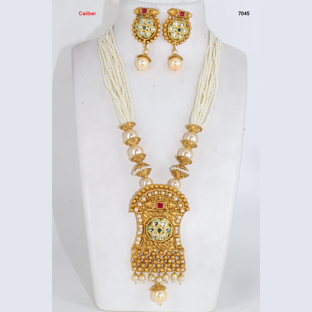 Corbeda Fashion Gold Plated Assorted Color Long Necklace set