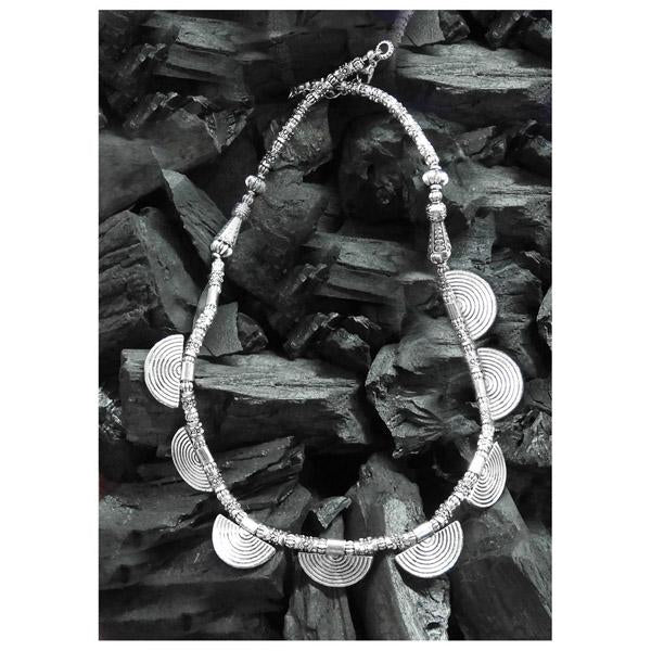 Urthn Zinc Alloy Rhodium Plated Boho Necklace - 1110704