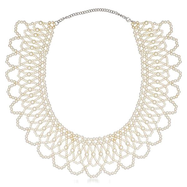 Beadside White Pearl Zinc Alloy Necklace - 1111108
