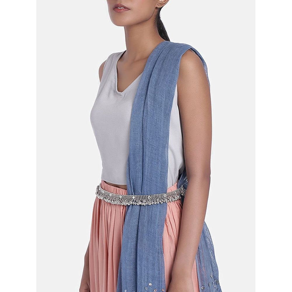 Etnico 18k Silver Oxidised Plated embellished with ghungroo