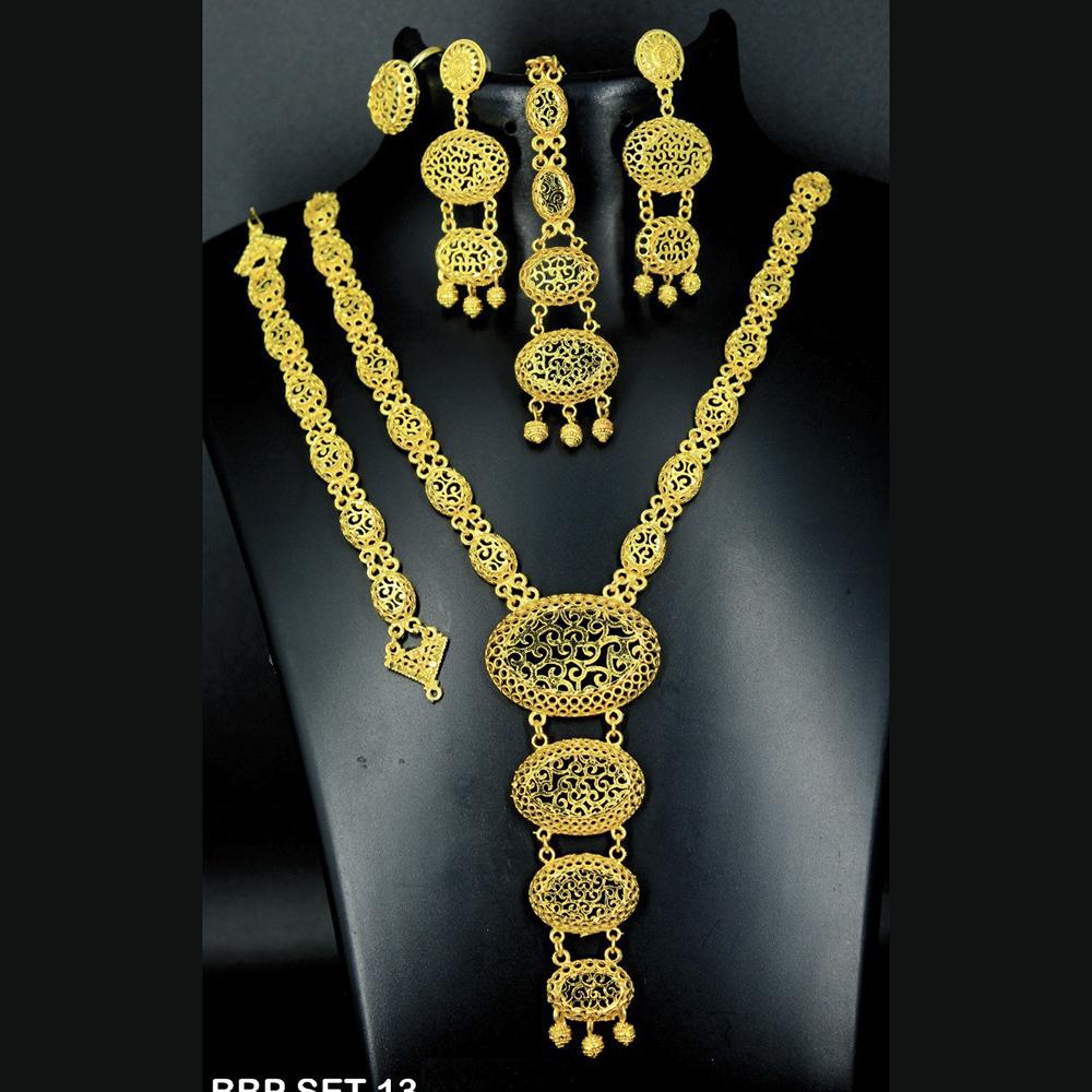 Mahavir Forming Gold Necklace Set - BBP SET 13