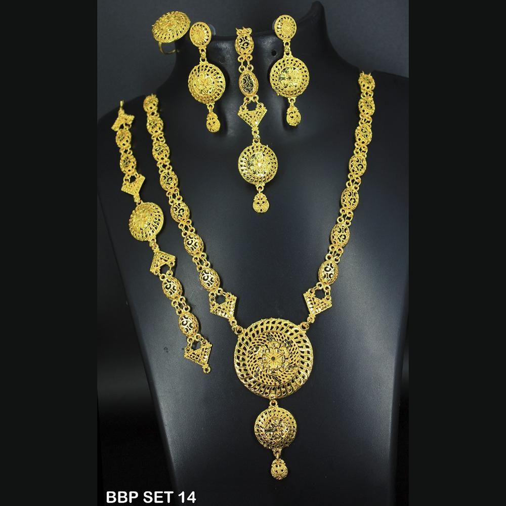 Mahavir Forming Gold Necklace Set - BBP SET 14