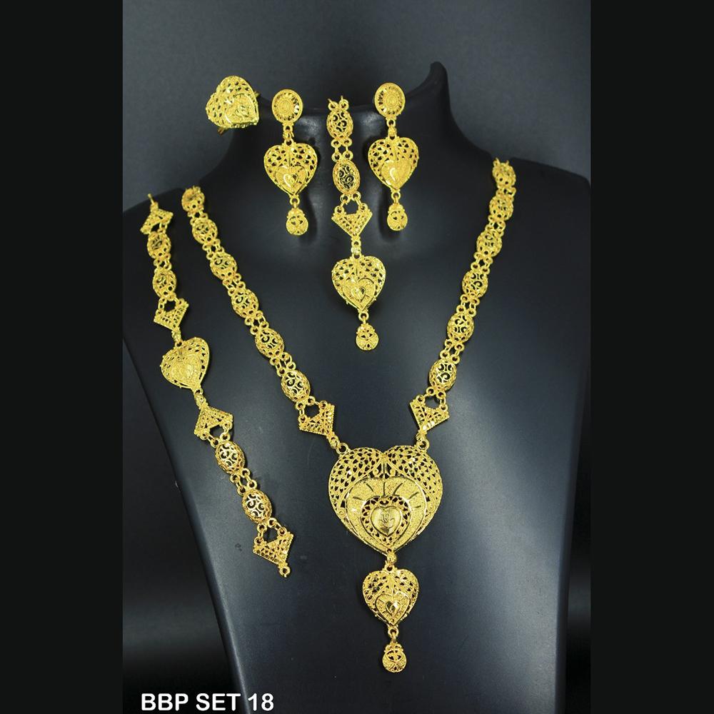 Mahavir Forming Gold Necklace Set - BBP SET 18