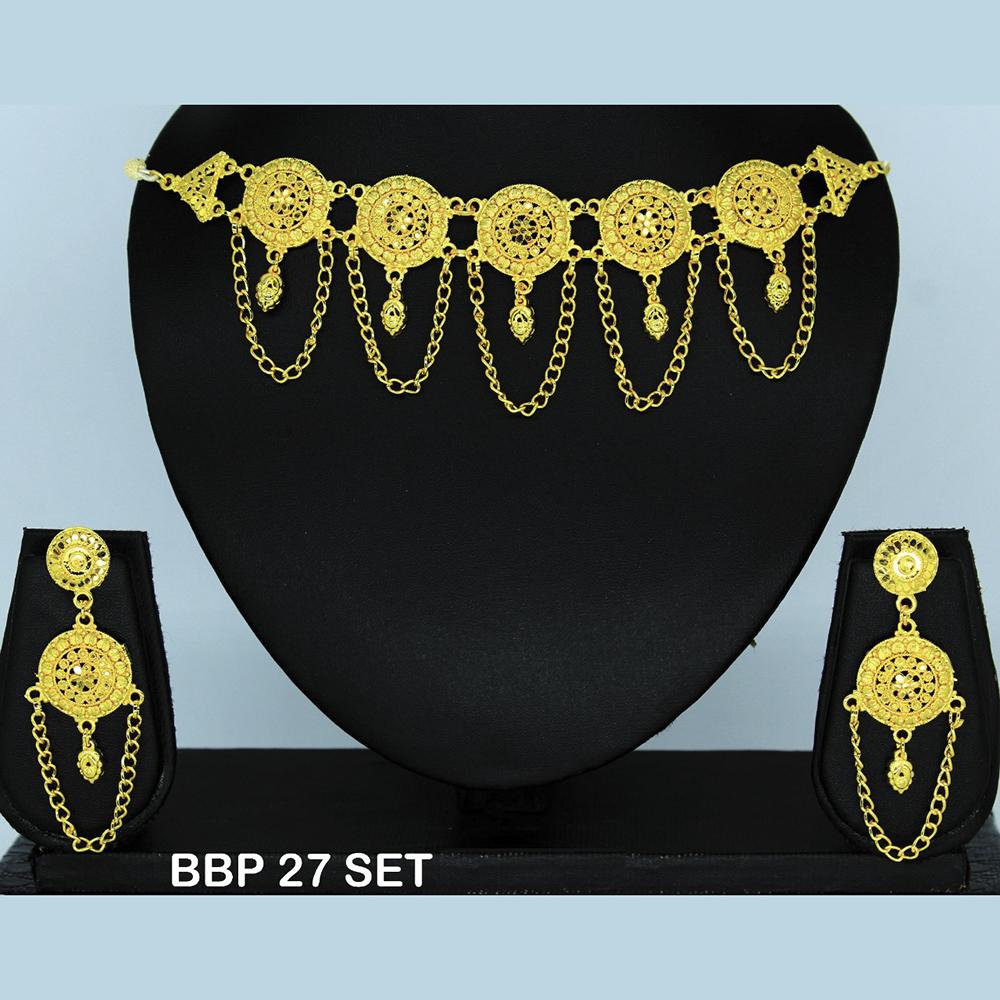 Mahavir Forming Gold Necklace Set - BBP SET 27