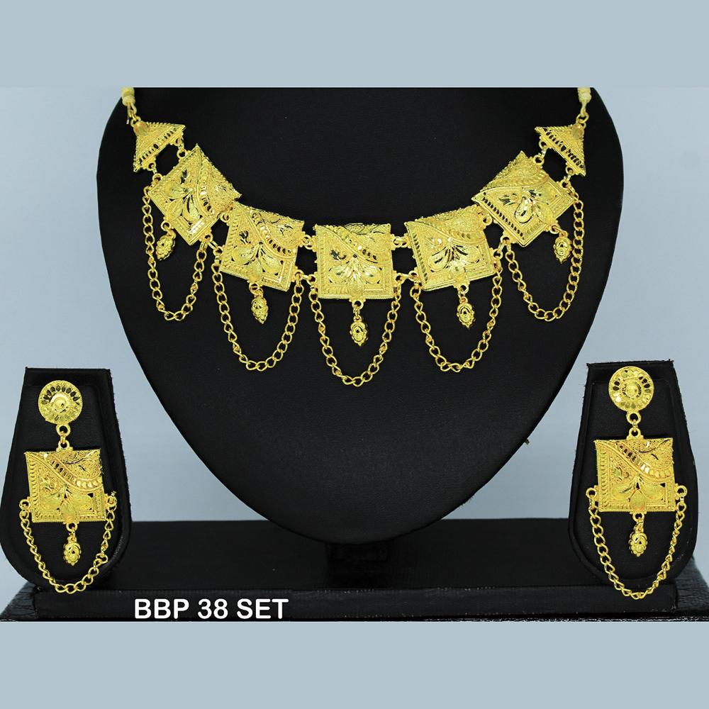 Mahavir Forming Gold Necklace Set - BBP SET 38