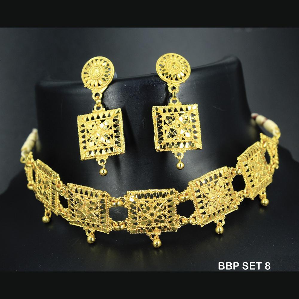 Mahavir Forming Gold Necklace Set - BBP SET 8