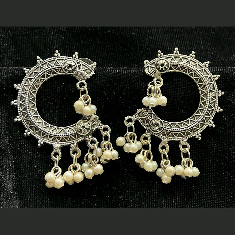 Blythediva Silver Plated Pack Of 3 Pearl Dangler Earrings