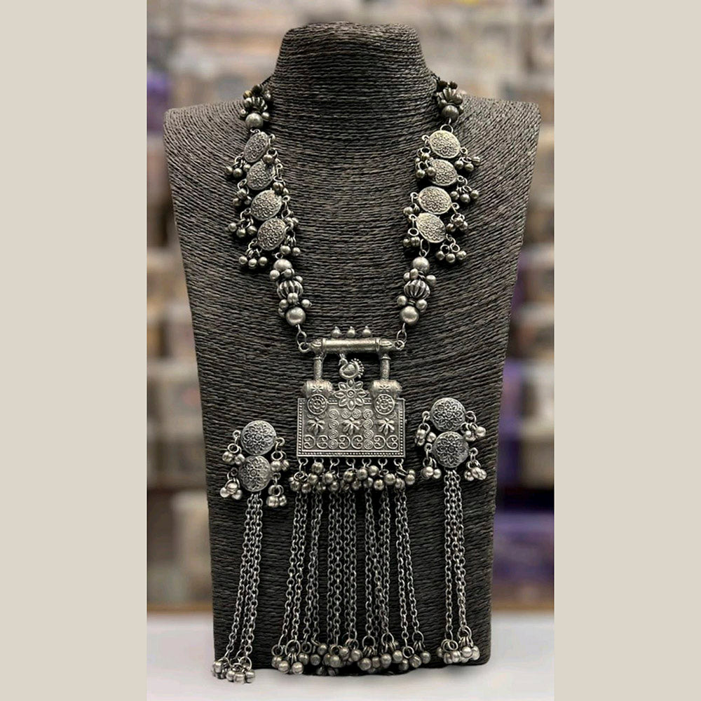 Blythediva Pack Of 3 Oxidised Long Necklace