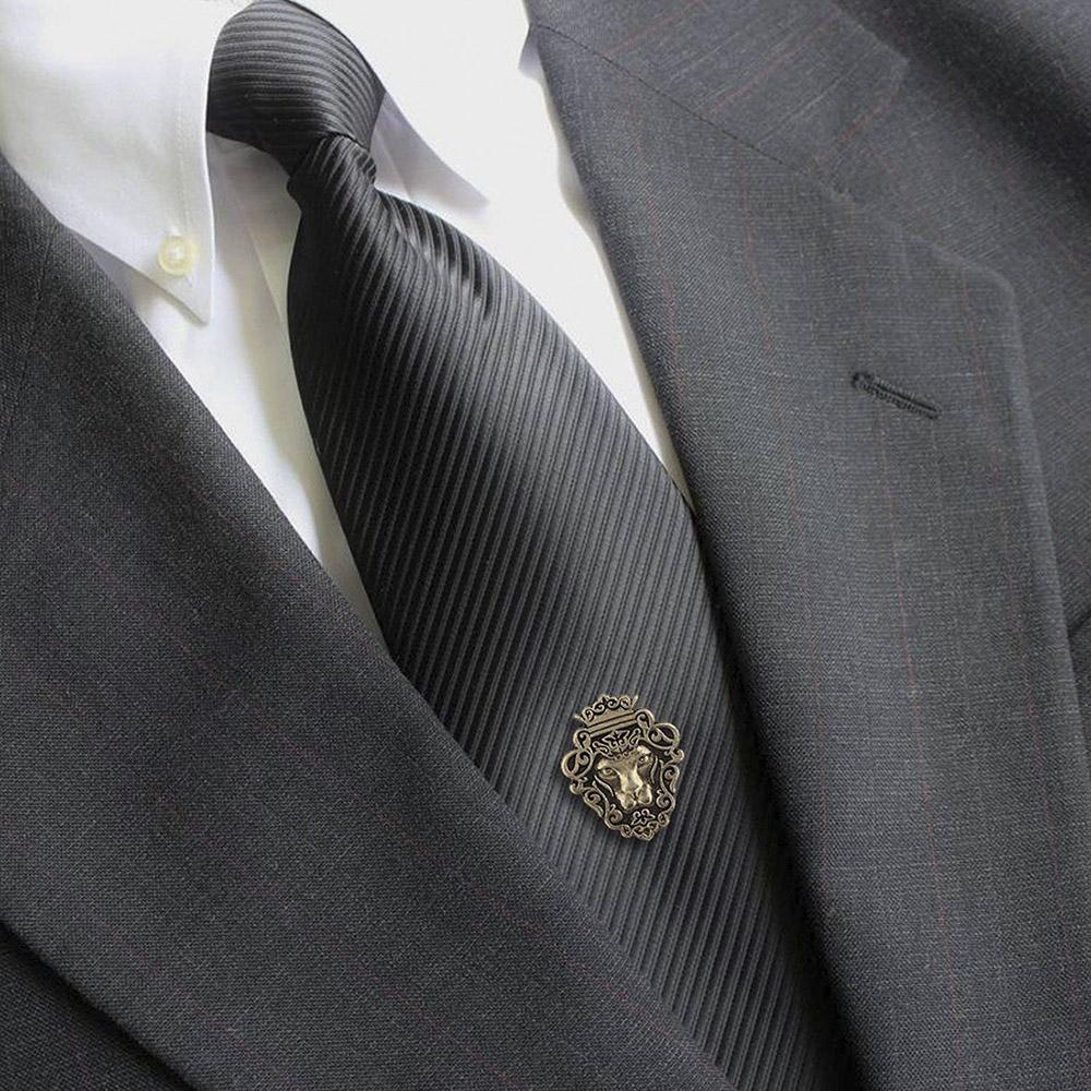 Mahi Lion Shape Tie Tack Lapel Pin Brooch