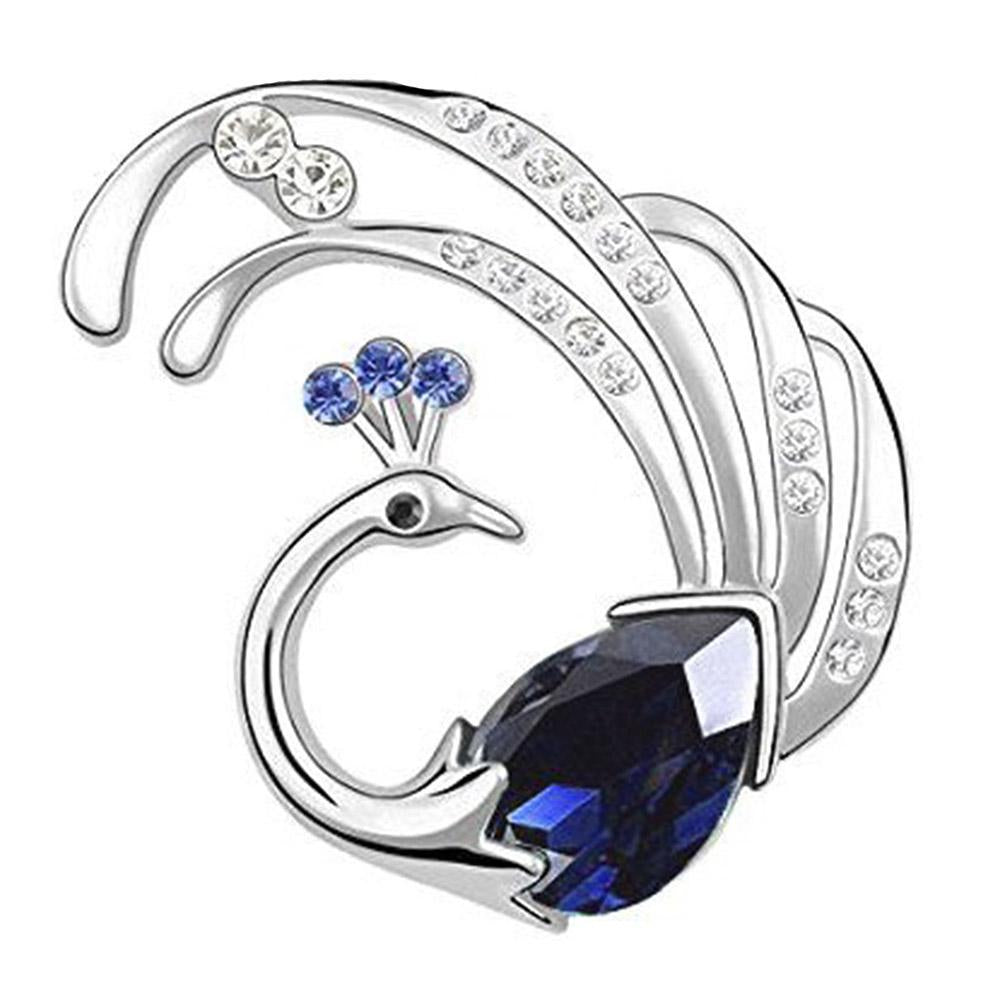 Mahi Swooning Peacock Brooch