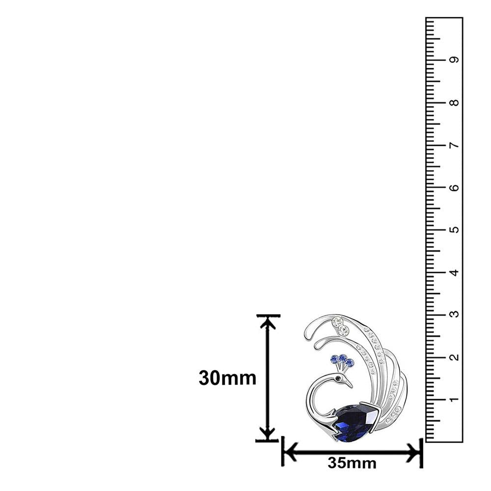 Mahi Swooning Peacock Brooch