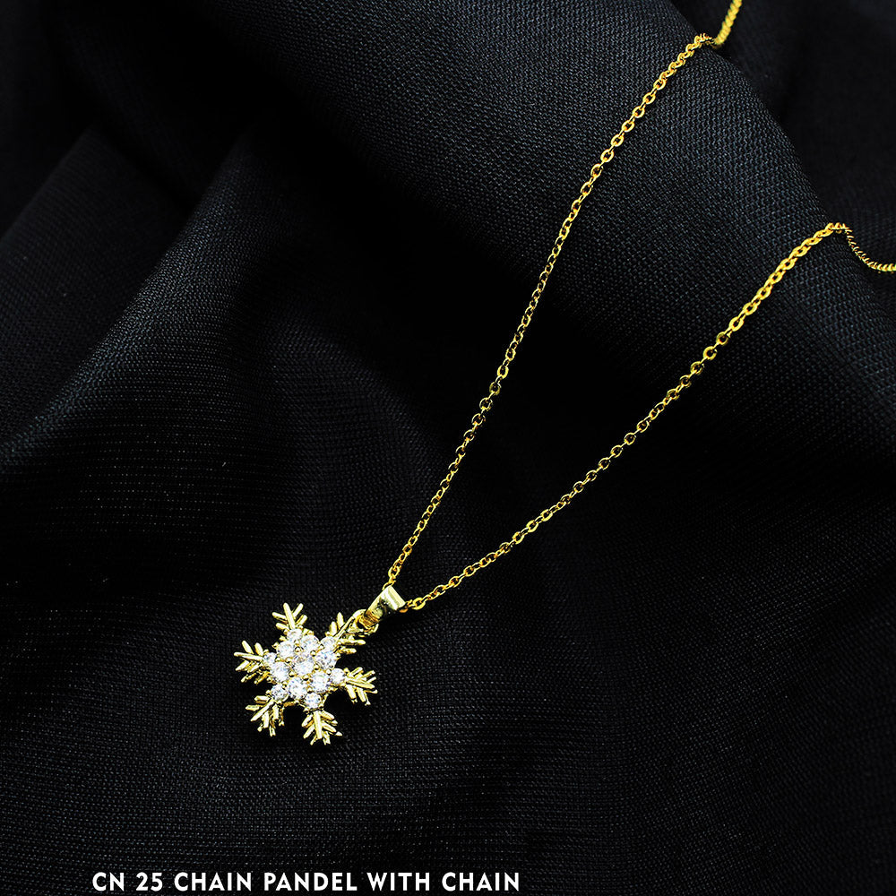 Mahavir Gold Plated Chain Pendant