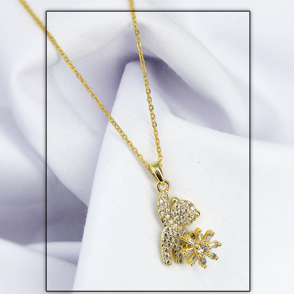 Mahavir Gold Plated Chain Pendant