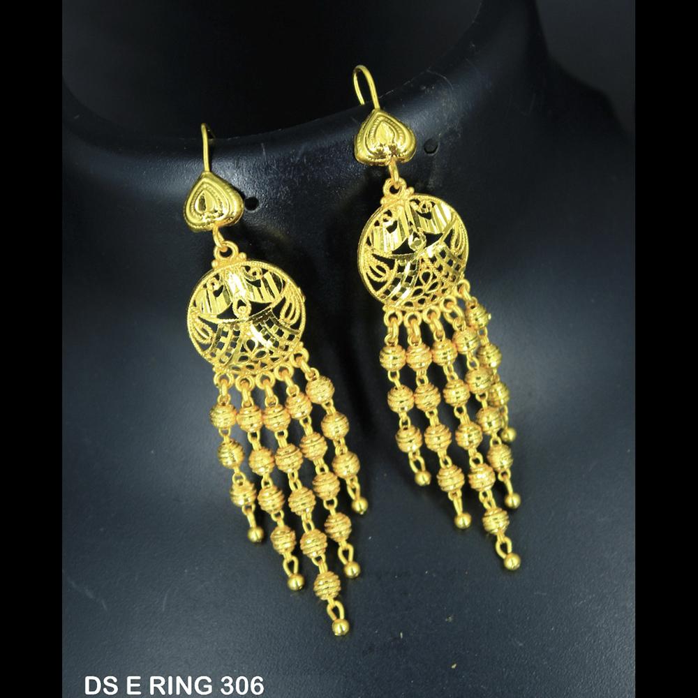Mahavir Forming Gold Plated Jhumki Earrings - DS E RING 306