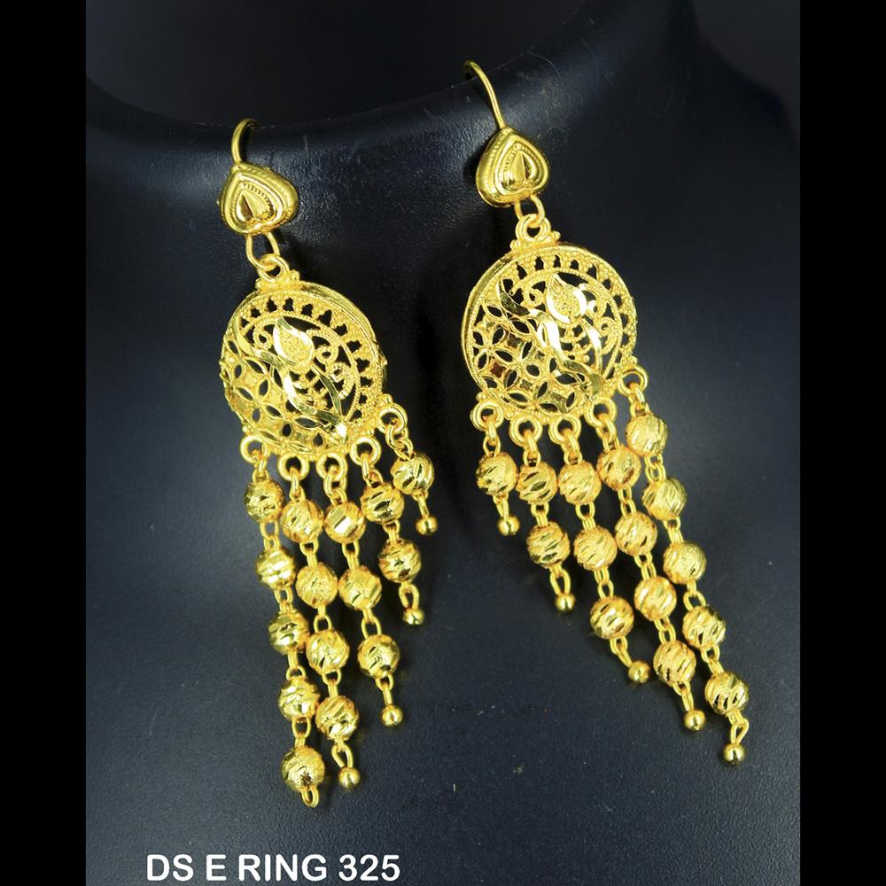 Mahavir Forming Gold Plated Jhumki Earrings - DS E RING 325