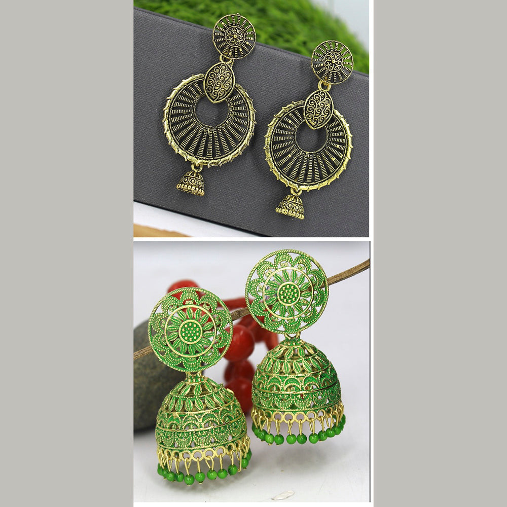 Mahavir Earrings Combo Set