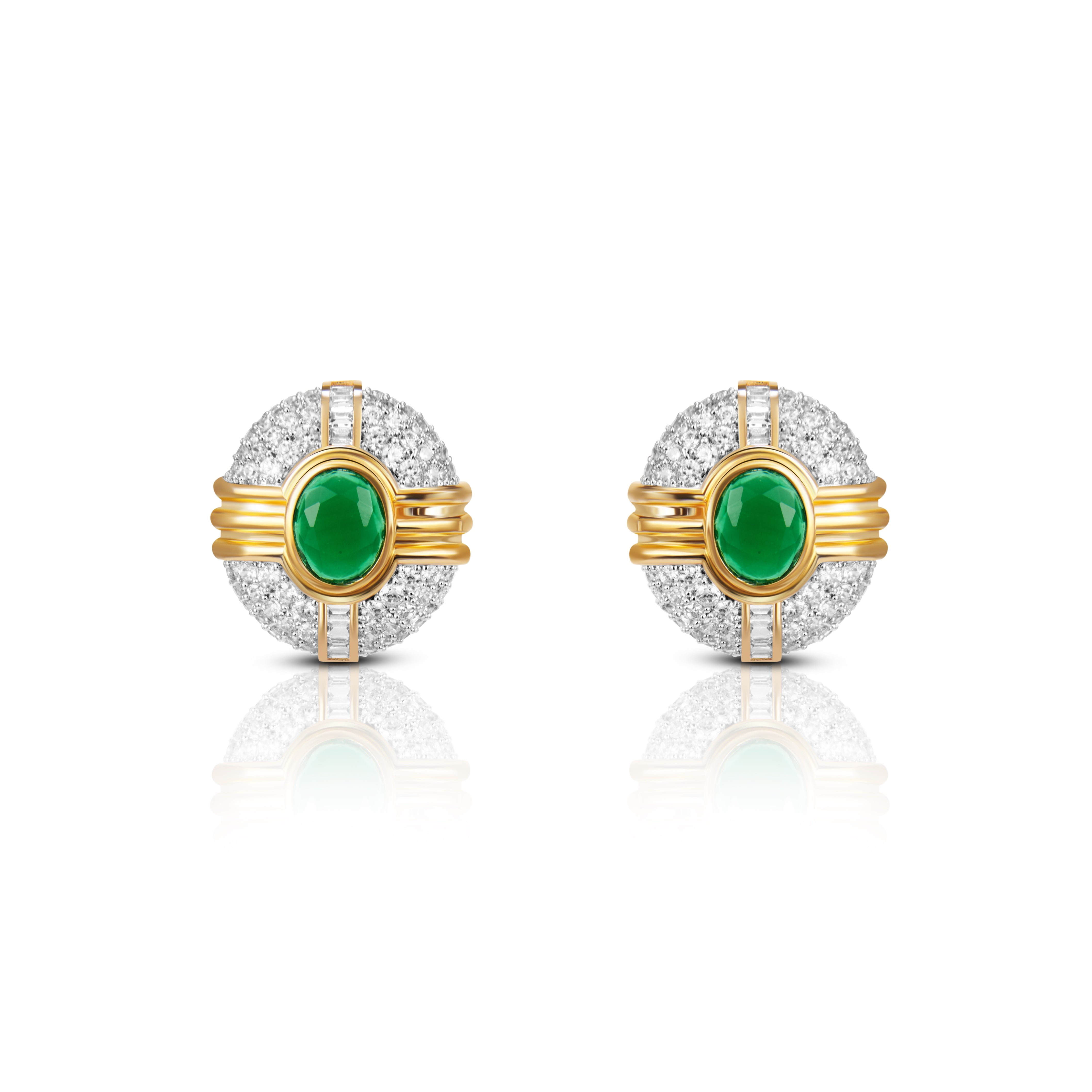 Nipura Emerald Duchess Maze Earrings