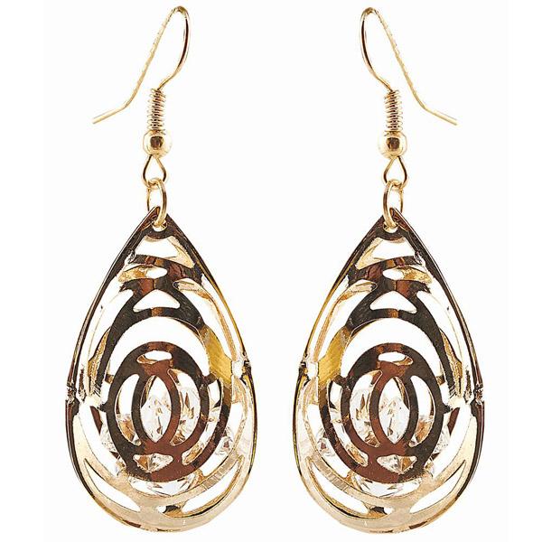 The99Jewel Austrian Stone Gold Plated Dangler Earring - 1306414