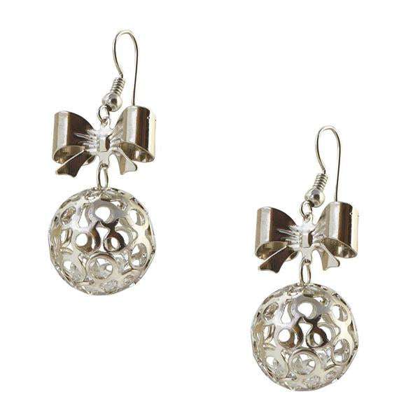 The99Jewel Stone Rhodium Plated Dangler Earring - 1306441