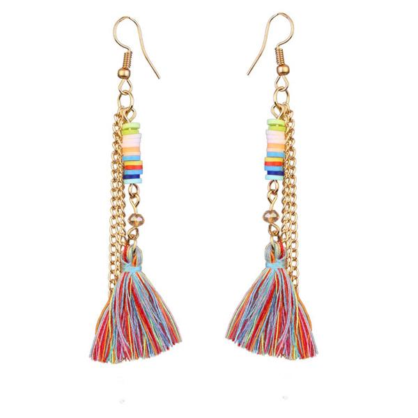 Jeweljunk Gold Plated Multi Thread Earrings - 1310910E