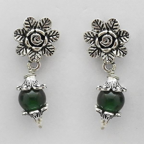 Jeweljunk Rhodium Plated Dangler Earrings - 1309036B