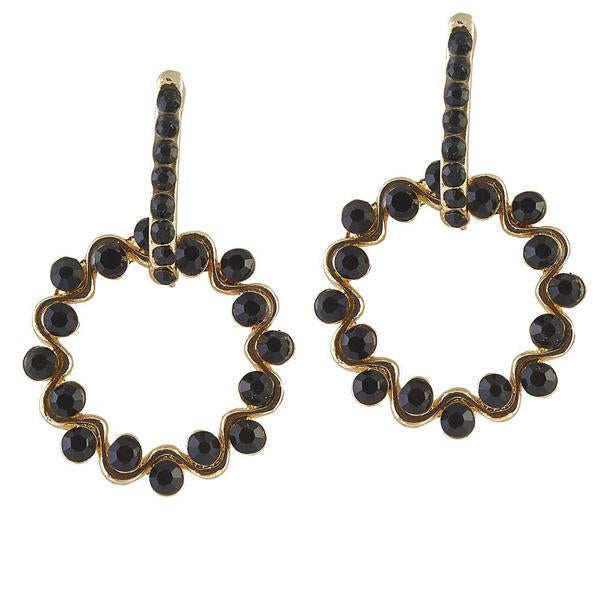 The99Jewel Austrian Stone Gold Plated Dangler Earring - 1306710