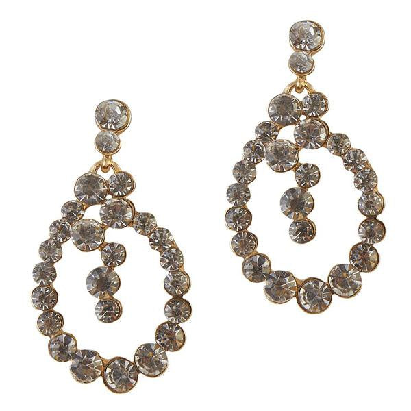 The99Jewel Austrian Stone Gold Plated Dangler Earring - 1306722