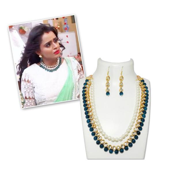 Vivant Charms Beads And Pearl Gold Plated Necklace Set - 2800306