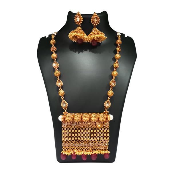 Real Creation Brown AD Stone Copper Necklace Set - FBB0005B