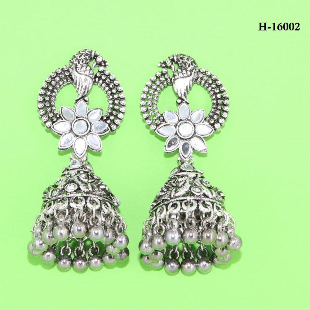 Corbeda Fashion Oxidised plated Jhumki Earrings