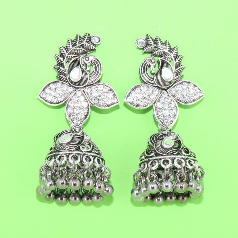 Corbeda Fashion Oxidised plated Jhumki Earrings
