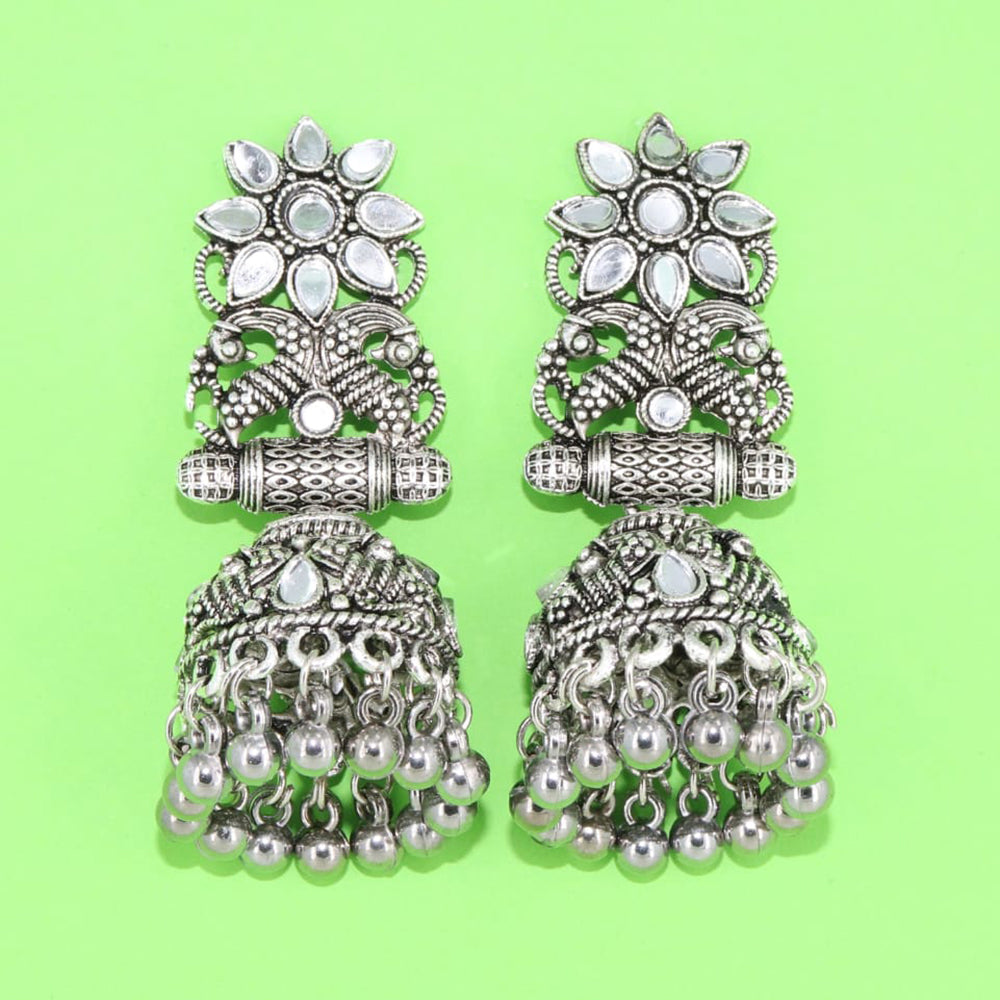 Corbeda Fashion Oxidised plated Jhumki Earrings