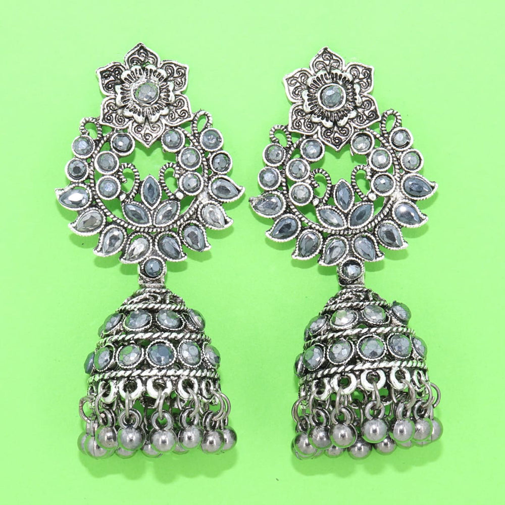 Corbeda Fashion Oxidised plated Jhumki Earrings