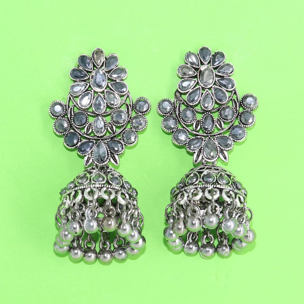 Corbeda Fashion Oxidised plated Jhumki Earrings