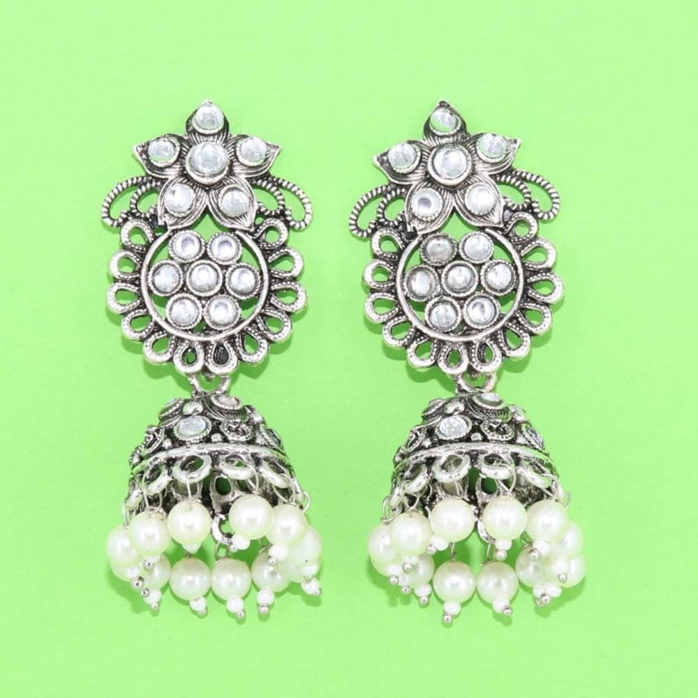 Corbeda Fashion Oxidised plated Jhumki Earrings
