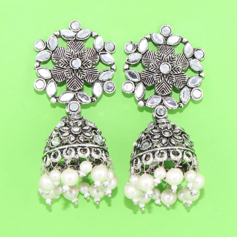 Corbeda Fashion Oxidised plated Jhumki Earrings