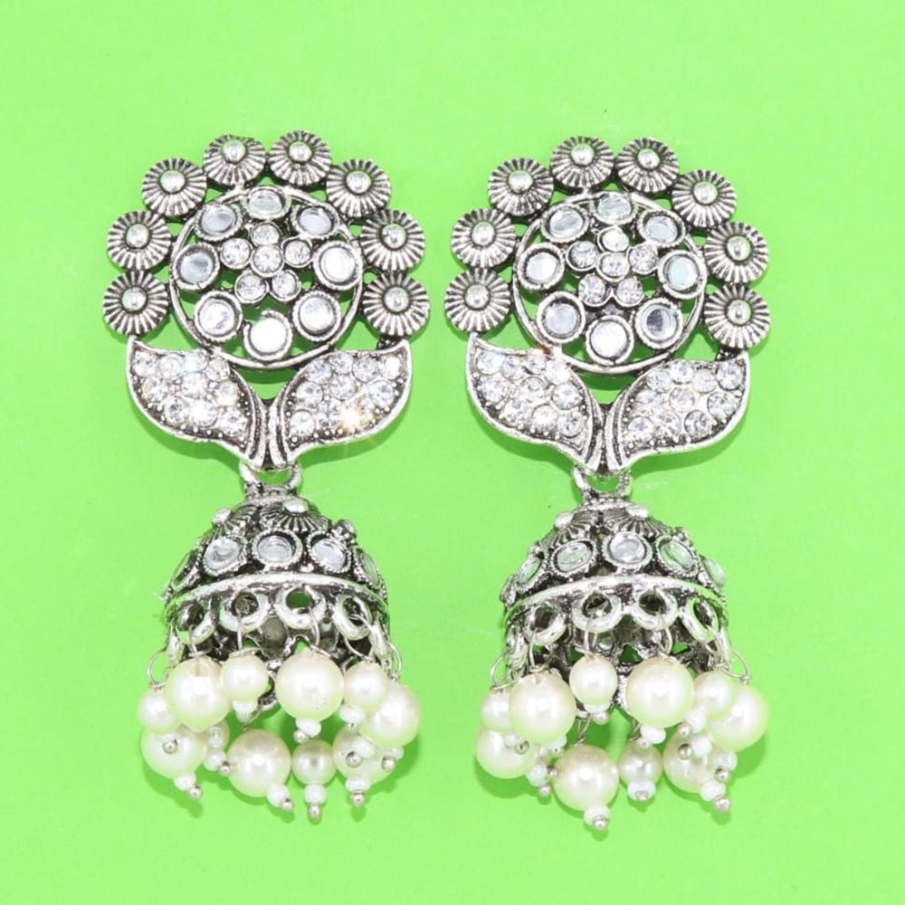 Corbeda Fashion Oxidised plated Jhumki Earrings